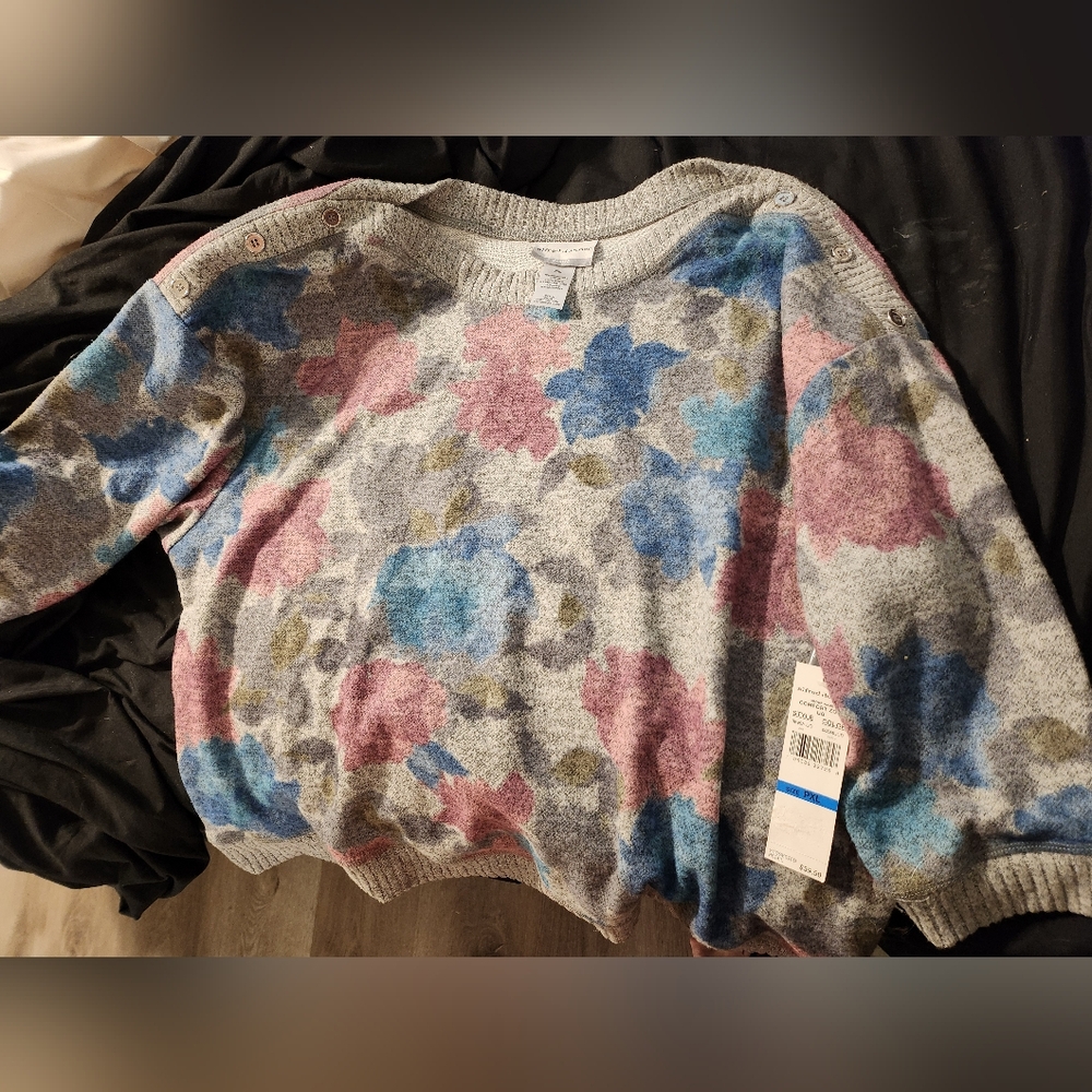 Floral Patterned Women's Sweater